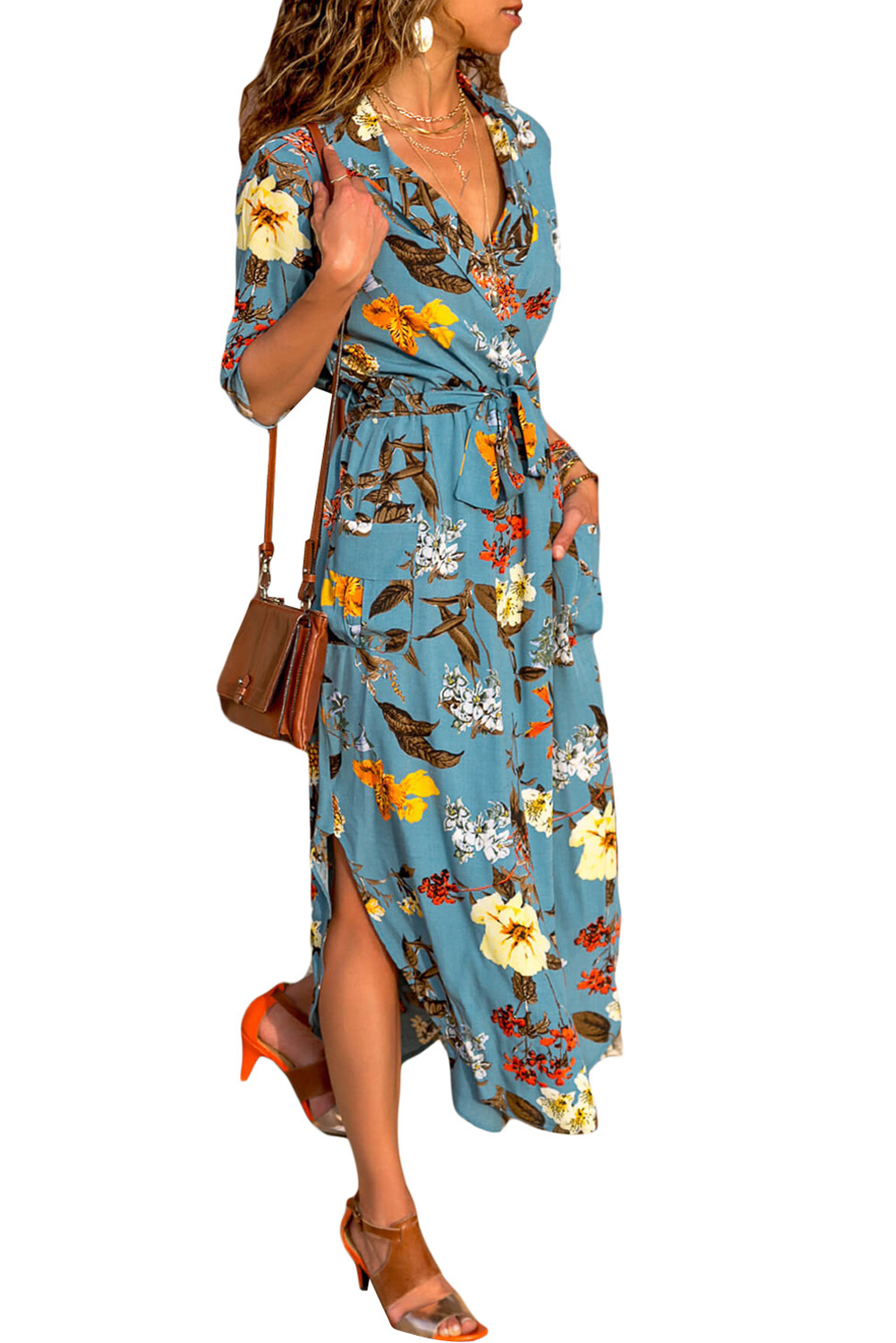 bohemian shirt dress