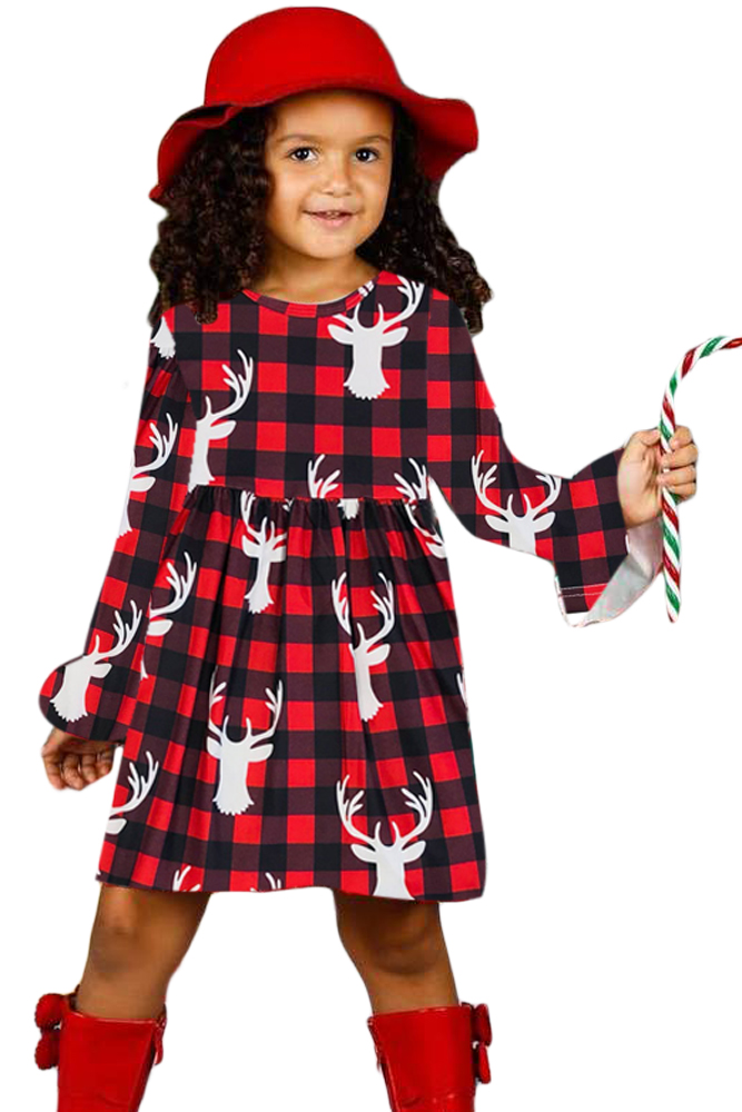 buffalo plaid christmas dress