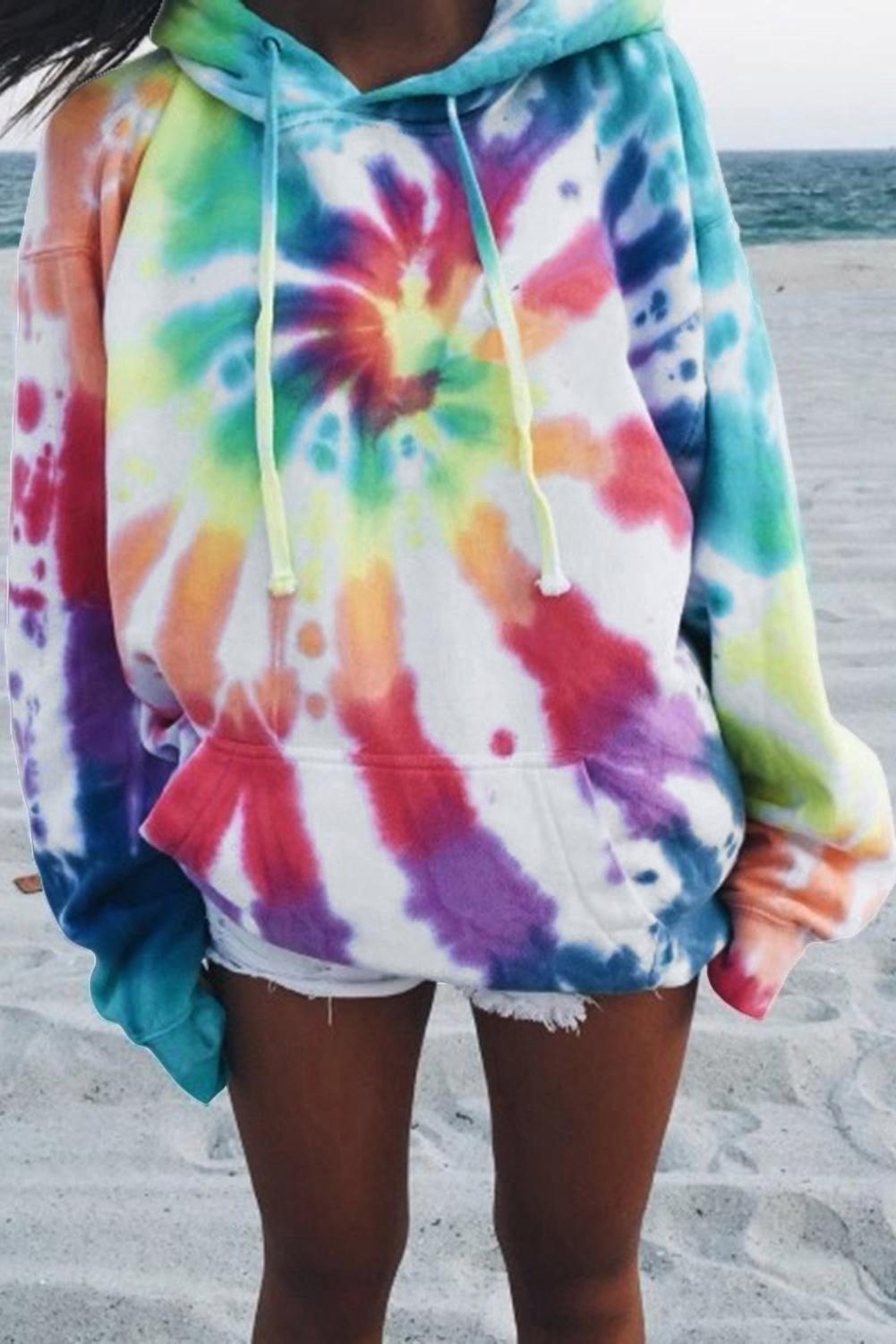 tie dye oversized sweatshirt