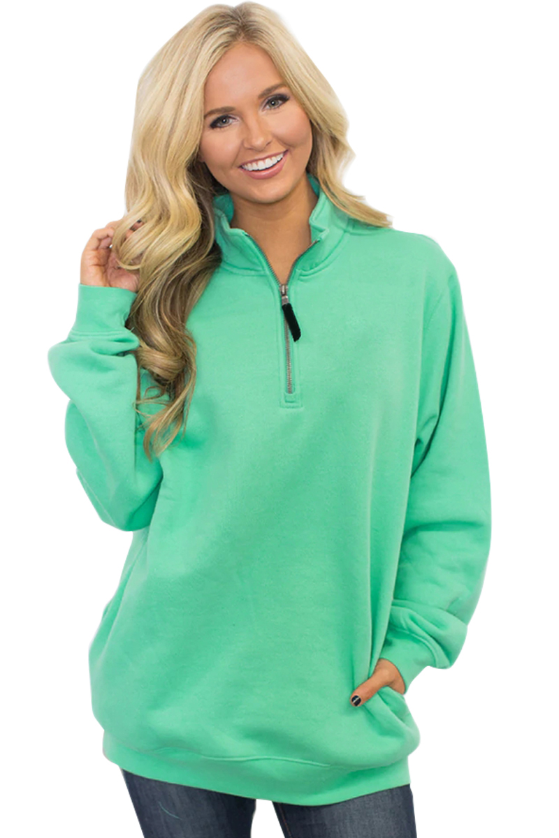 quarter zip sweatshirt wholesale