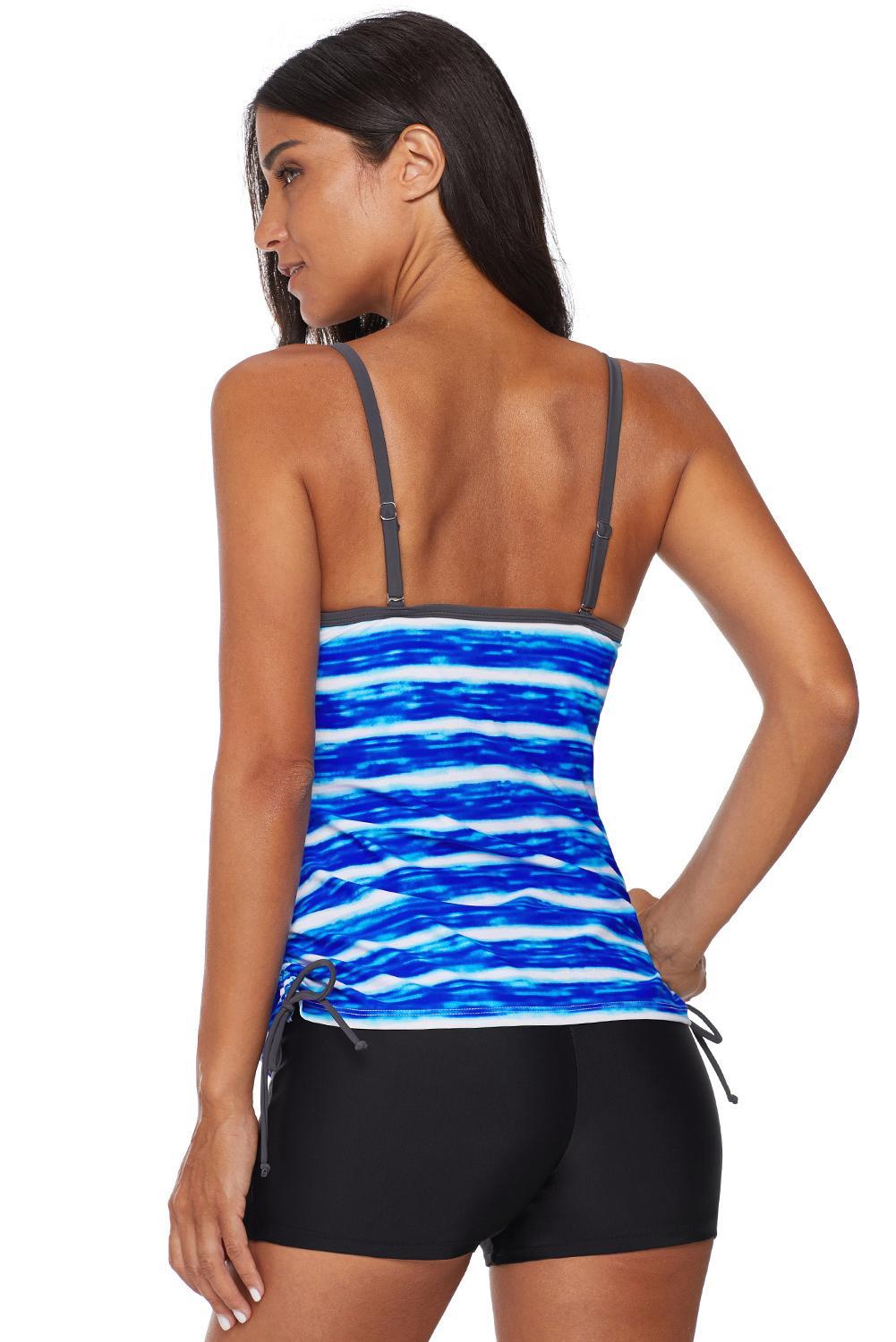 Wholesale Tankinis, Cheap Blue Print Tankini Swimwear Online