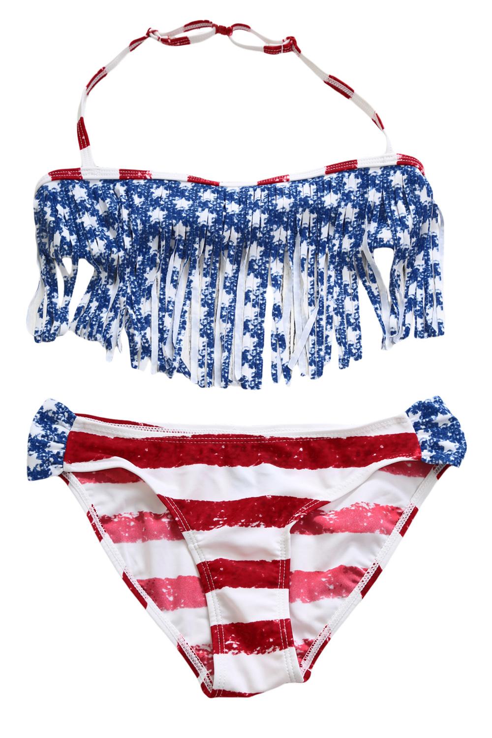 usa flag bikini swimwear