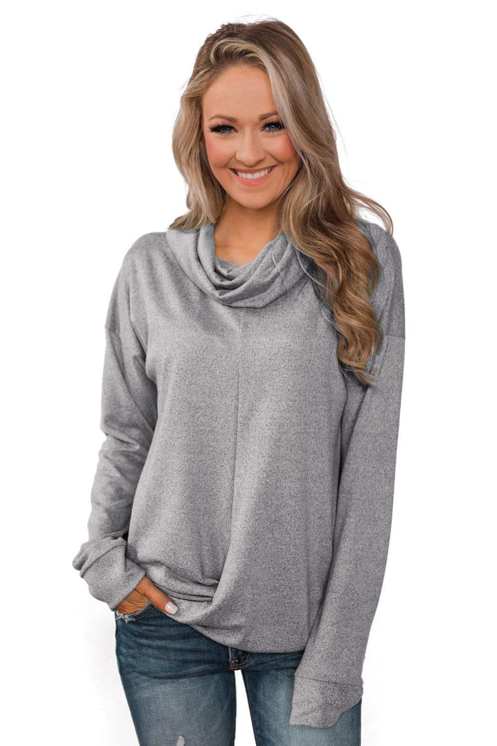 cowl neck hoodie wholesale