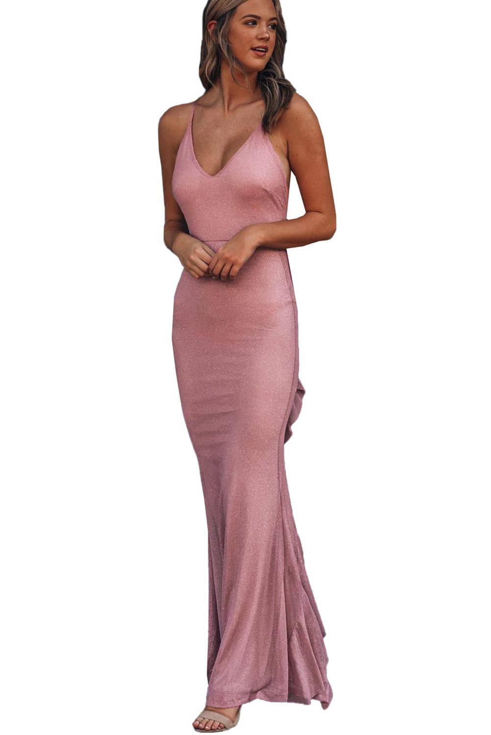 pink glitter frock