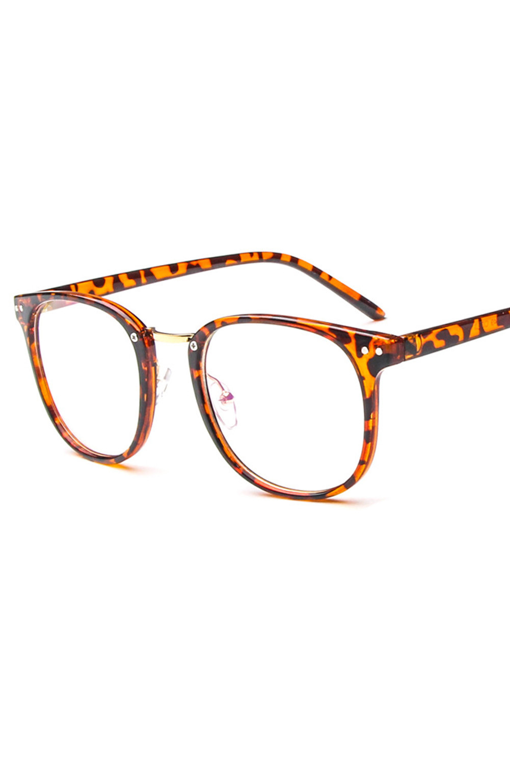 Wholesale Push It Production Cheap Leopard Decorative Eyeglasses Retro