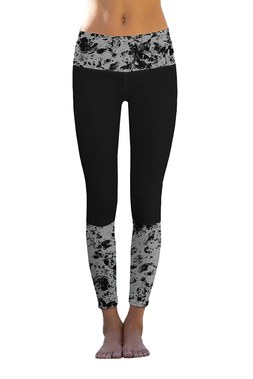 Wholesale Yoga Pants, Cheap Black Mercury Printed Details Leggings Yoga ...