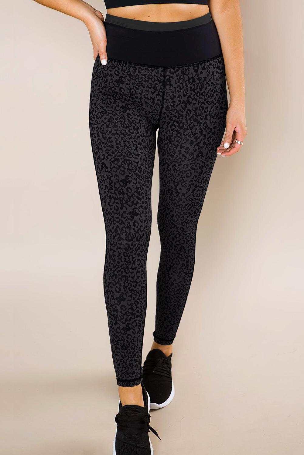 leopard active leggings