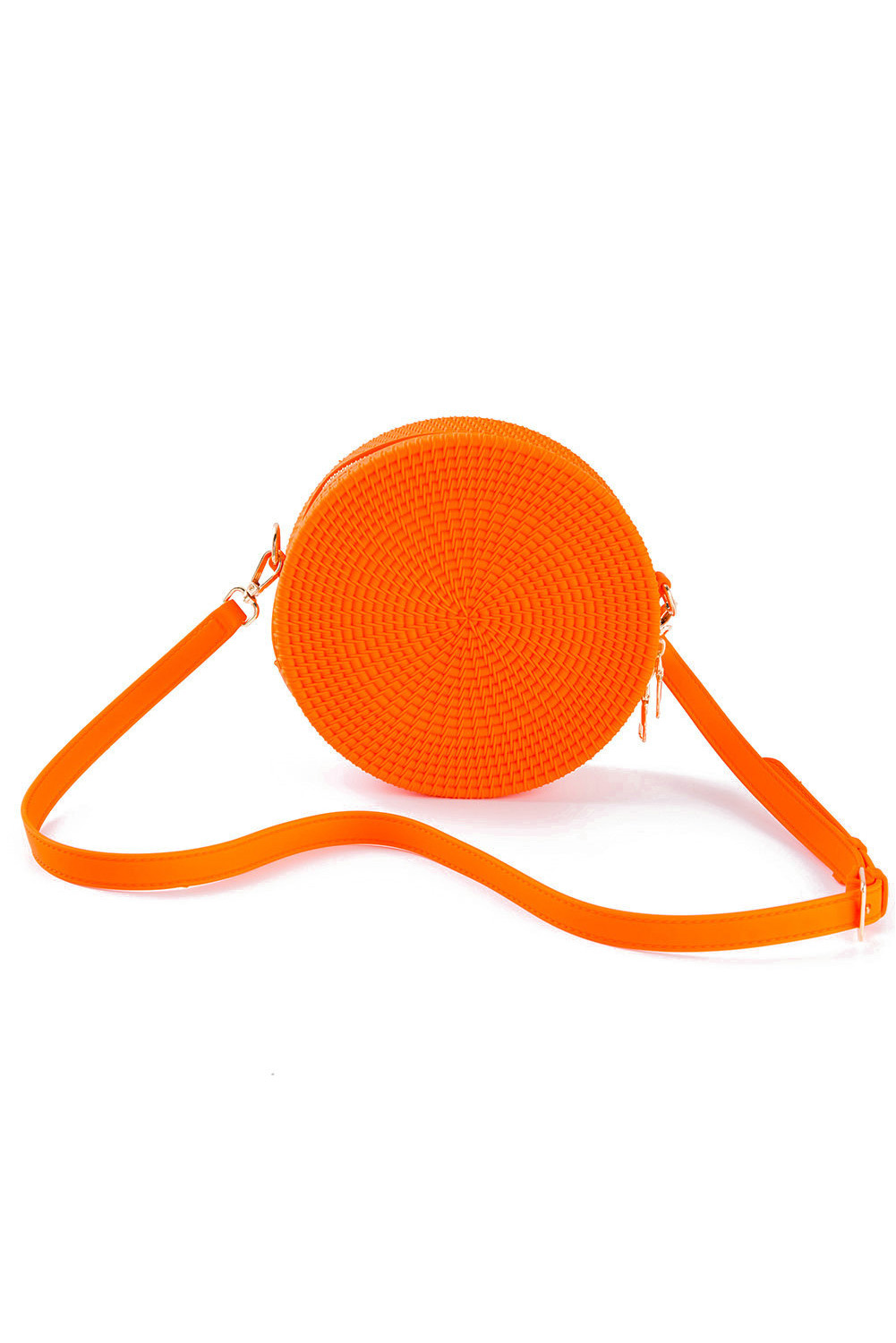 jelly rattan round bag