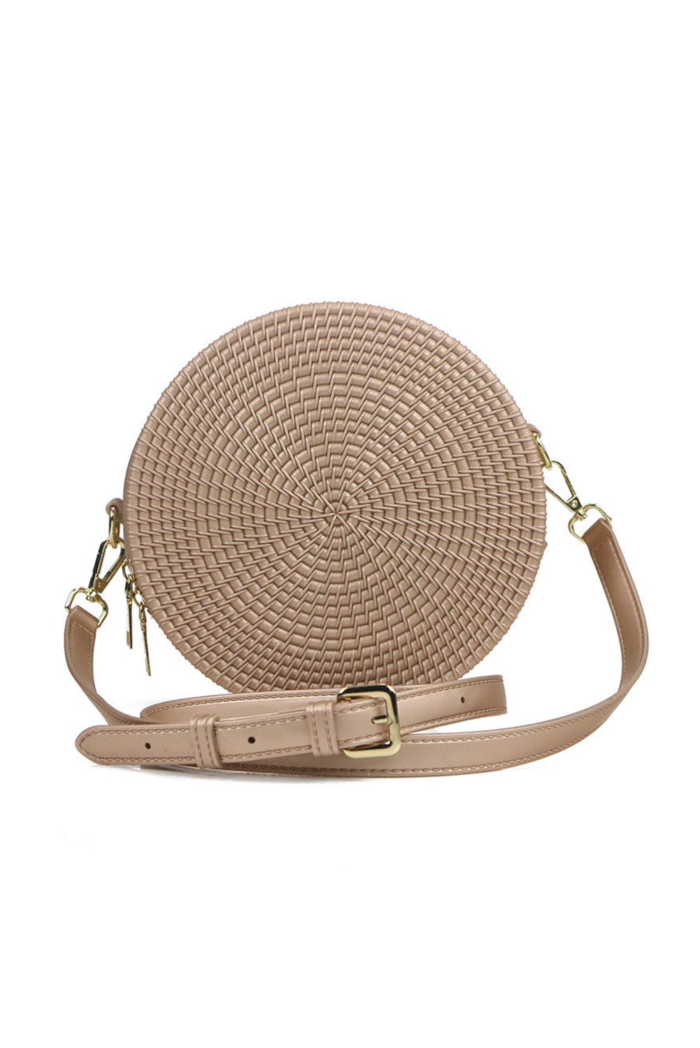 jelly rattan round bag