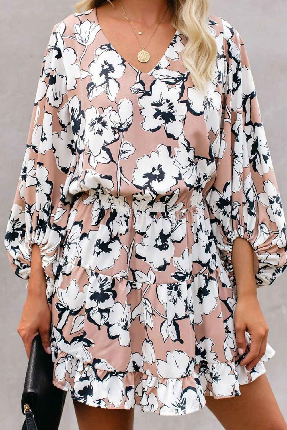 apricot tunic dress