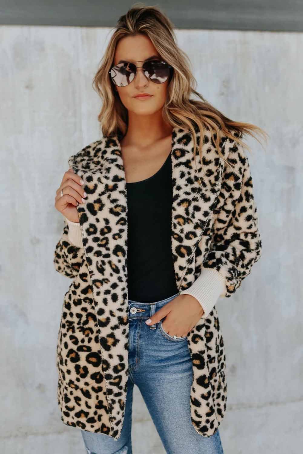 abercrombie leopard sherpa