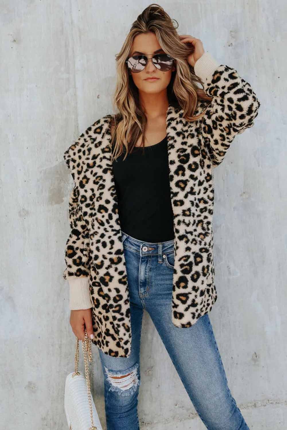 abercrombie leopard sherpa