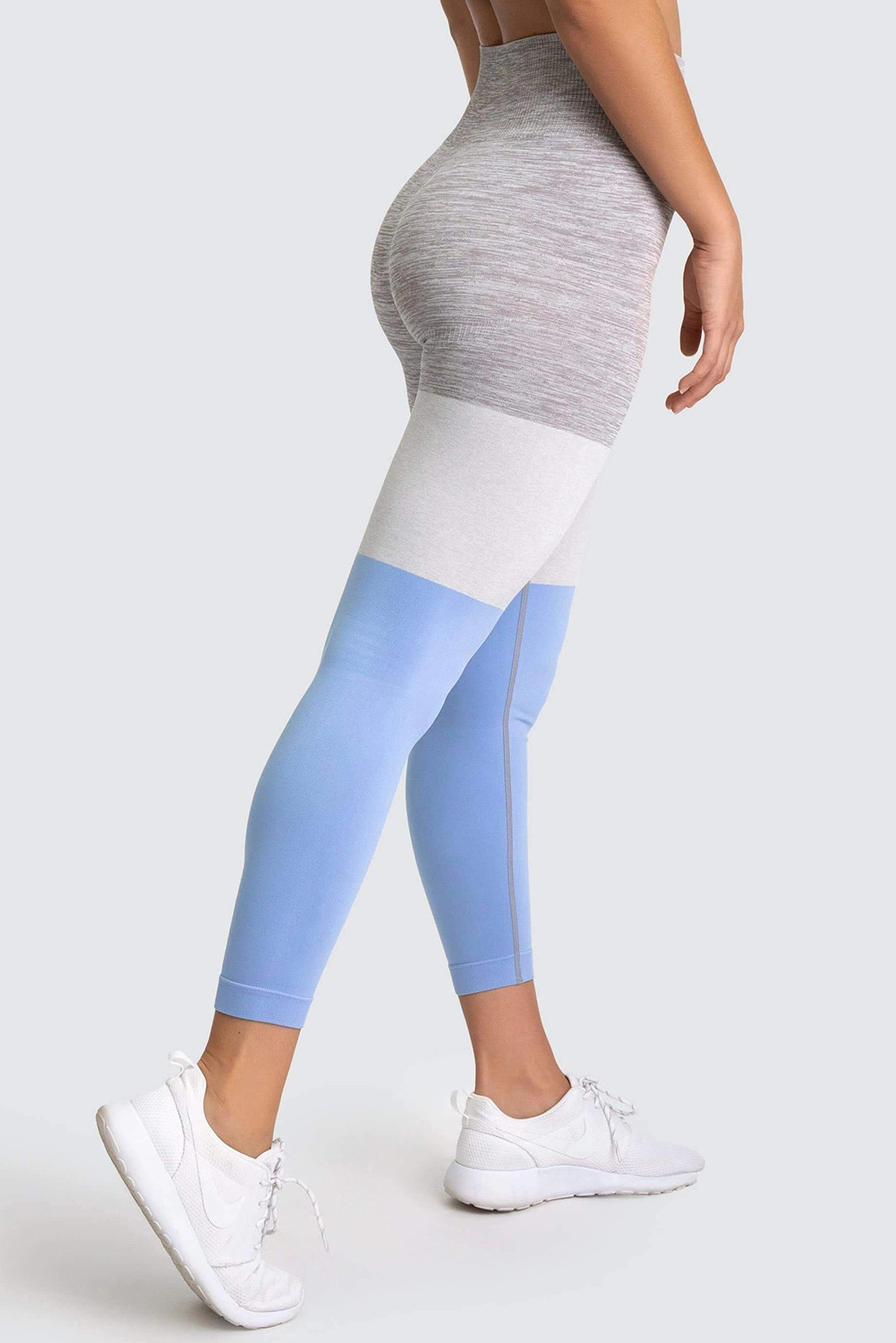 Royal Blue Heathered Splice Plus Size Yoga Pants  Plus size yoga, Blue  yoga pants, High waist yoga pants