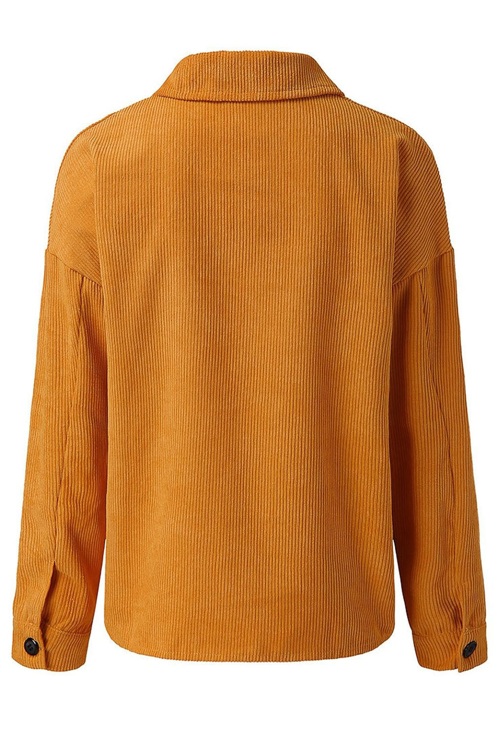 yellow corduroy puffer jacket