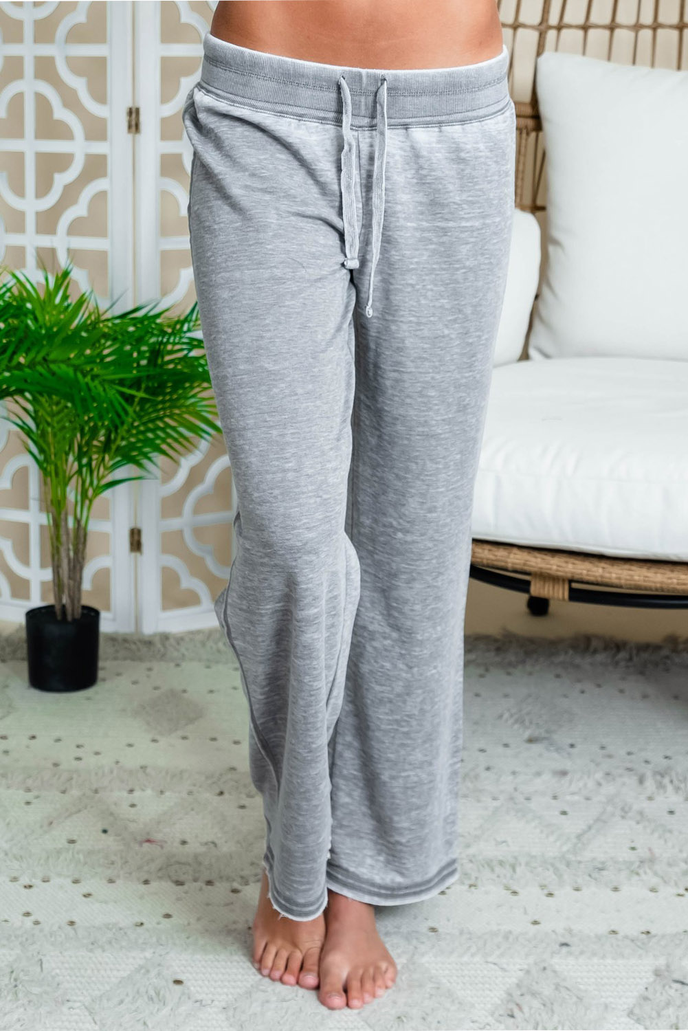 Wholesale Other Category, Cheap Gray Drawstring Sweatpants Online