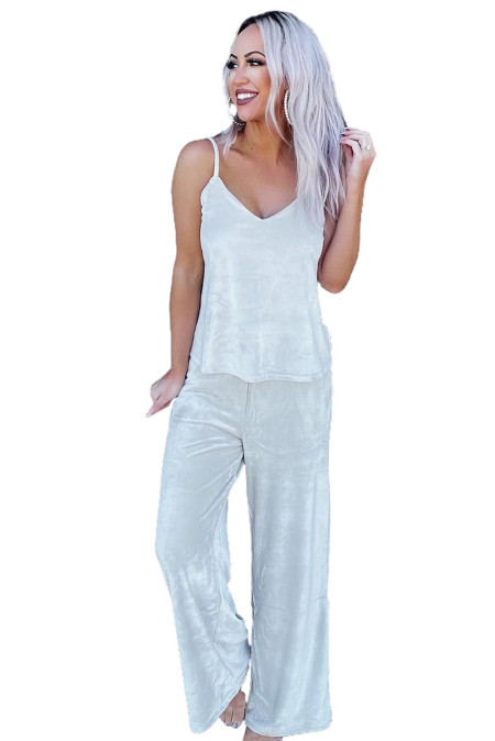 Wholesale Other Category, Cheap White Tank Top and Pants Lounge Set Online