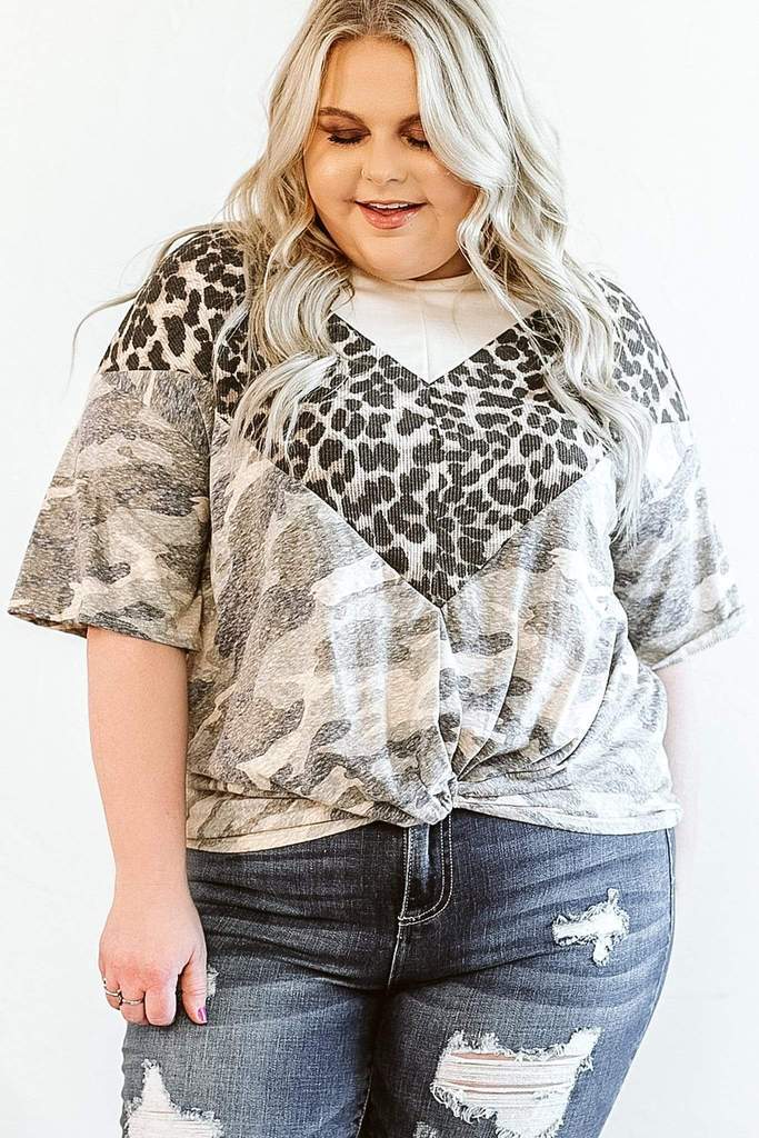 plus size camo capris