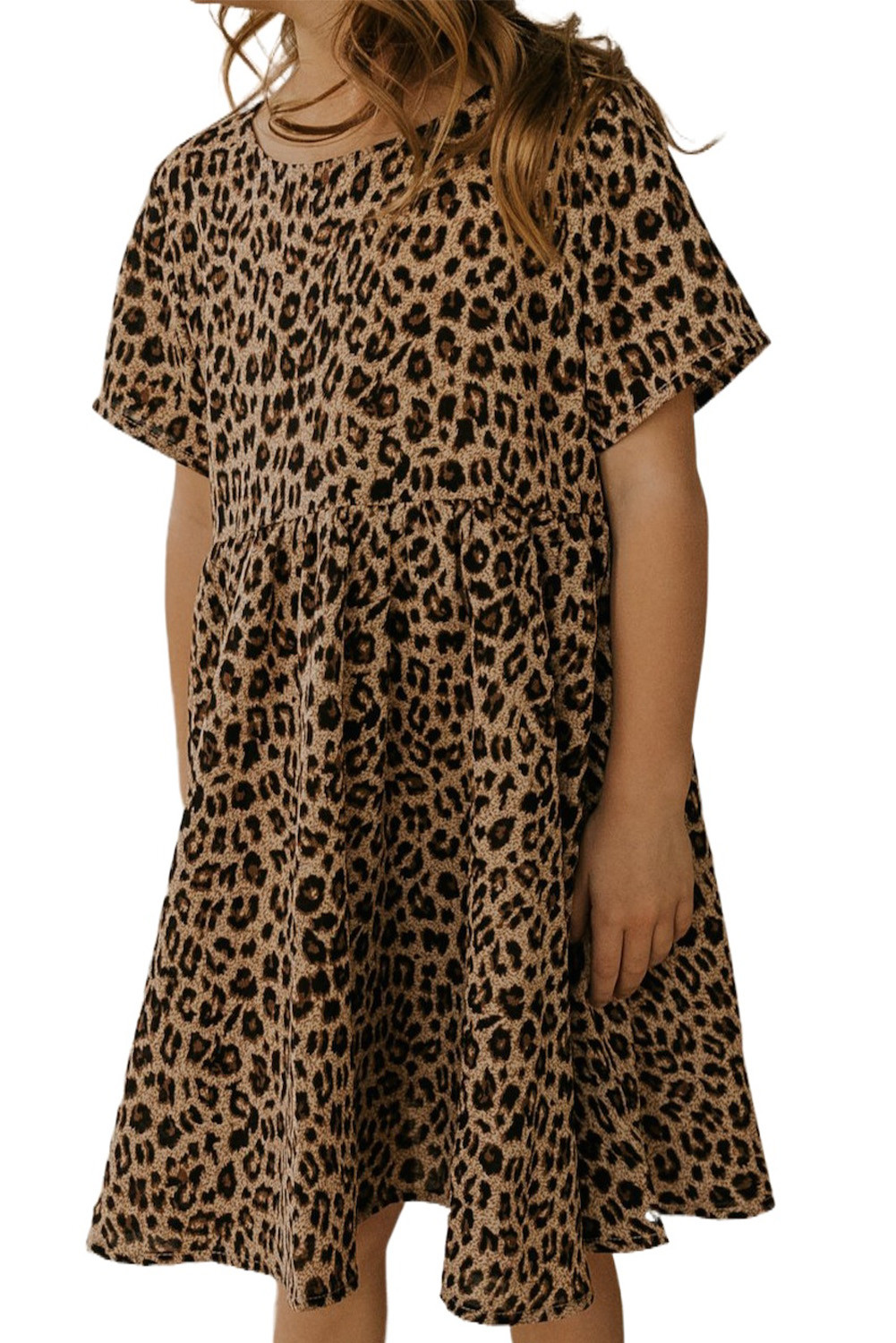 Wholesale Other Category, Cheap Mini Cheetah Print Little Girl Dress Online